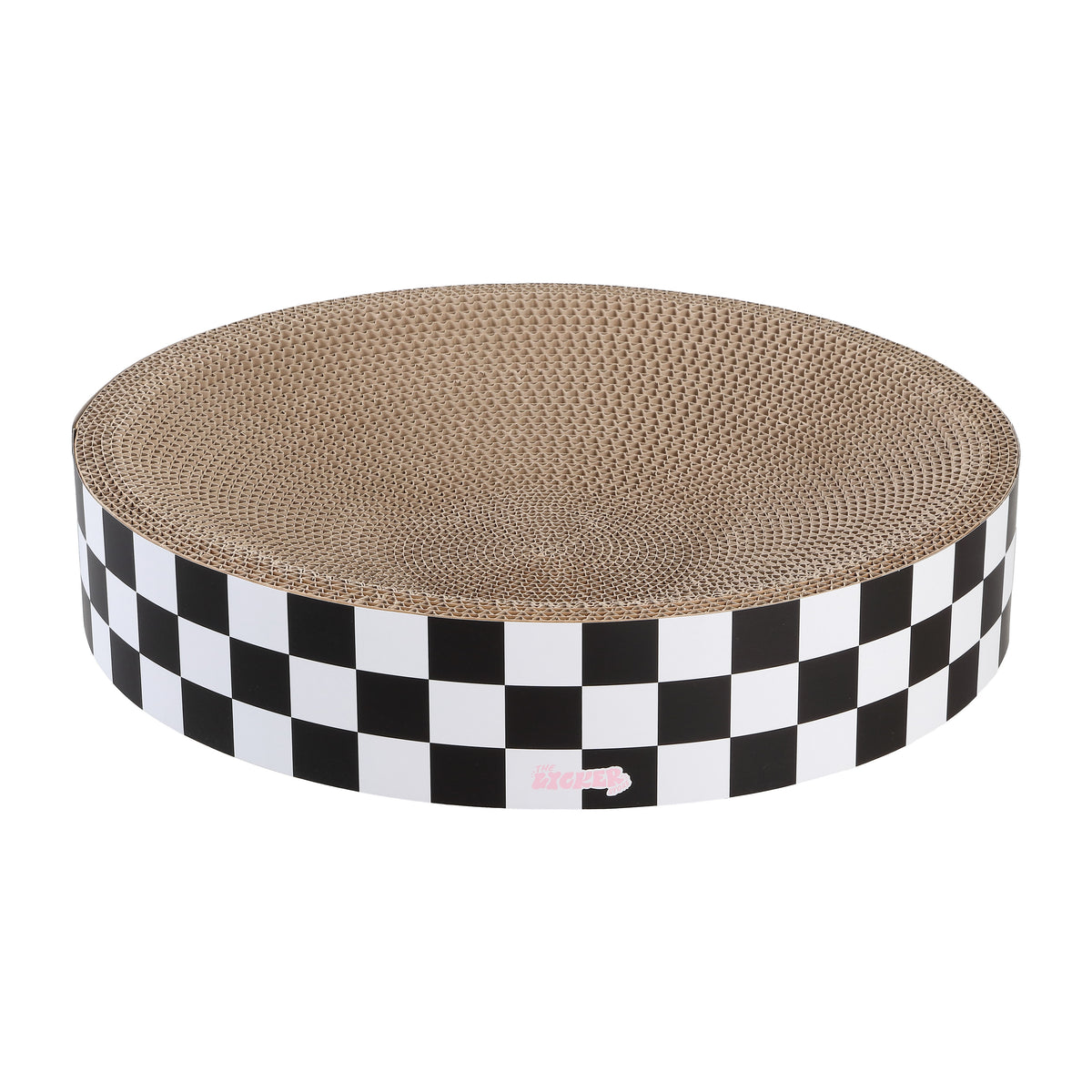 Santu 20.13" Modern Cardboard Round Bowl Cat Scratcher with Catnip