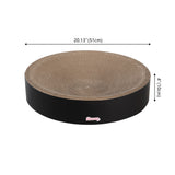 Santu 20.13" Modern Cardboard Round Bowl Cat Scratcher with Catnip