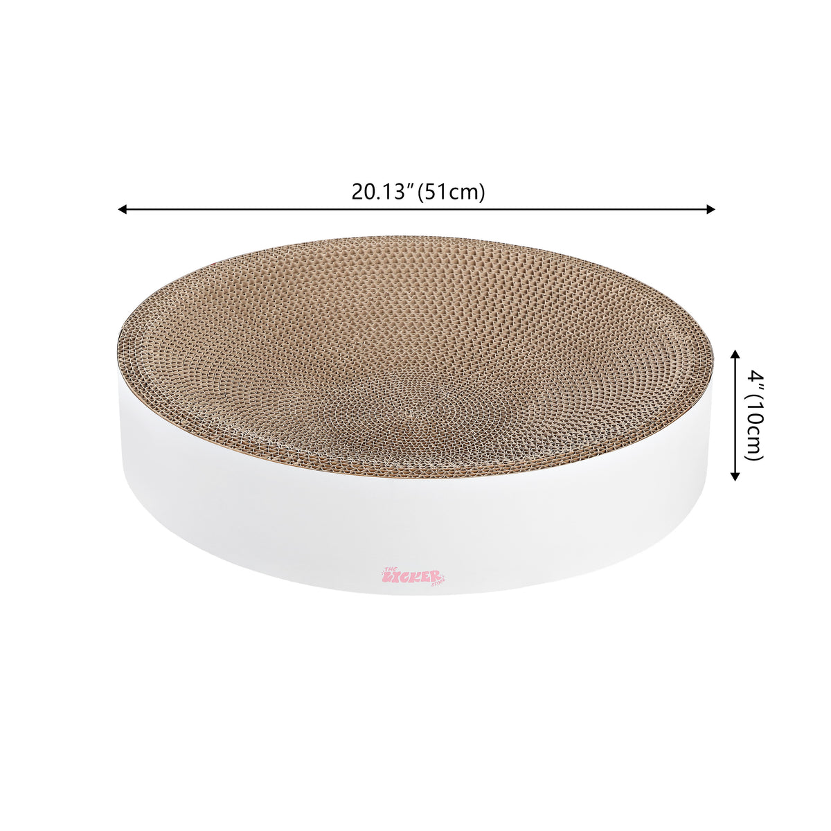 Santu 20.13" Modern Cardboard Round Bowl Cat Scratcher with Catnip