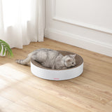 Santu 20.13" Modern Cardboard Round Bowl Cat Scratcher with Catnip