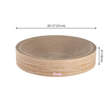 Santu 20.13" Modern Cardboard Round Bowl Cat Scratcher with Catnip