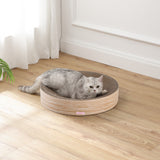 Santu 20.13" Modern Cardboard Round Bowl Cat Scratcher with Catnip