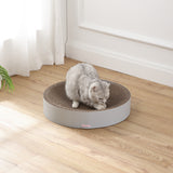 Santu 20.13" Modern Cardboard Round Bowl Cat Scratcher with Catnip
