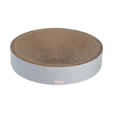 Santu 20.13" Modern Cardboard Round Bowl Cat Scratcher with Catnip