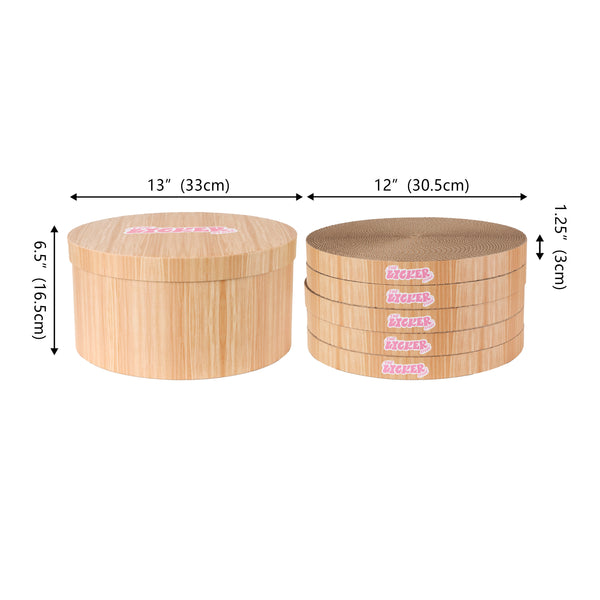 Dimension Image Brown Wood Grain Finish (5-Pack)