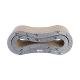 Surbhi 26" Modern Cardboard Infinity 2-in-1 Lounge Bed Cat Scratcher with Catnip