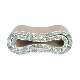 Surbhi 26" Modern Cardboard Infinity 2-in-1 Lounge Bed Cat Scratcher with Catnip