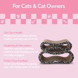 Surbhi 26" Modern Cardboard Infinity 2-in-1 Lounge Bed Cat Scratcher with Catnip