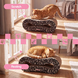 Surbhi 26" Modern Cardboard Infinity 2-in-1 Lounge Bed Cat Scratcher with Catnip
