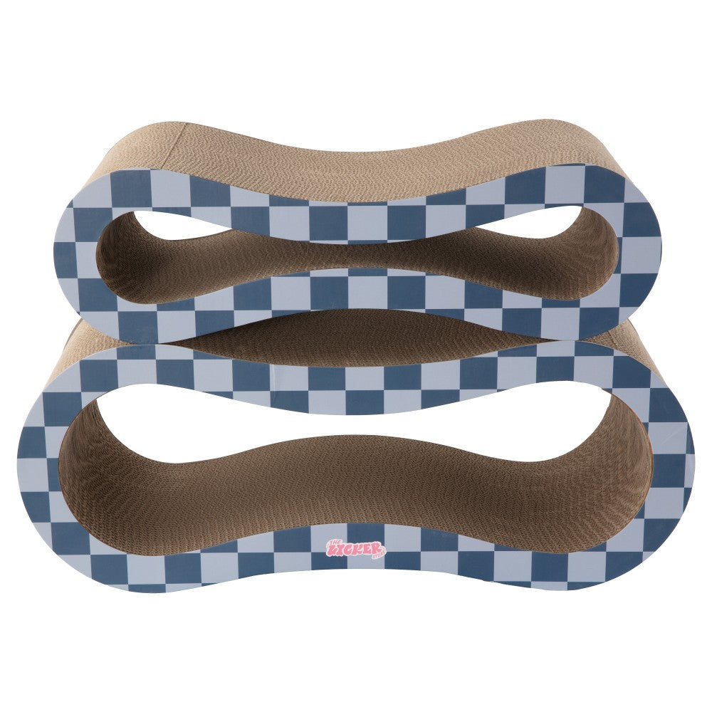 Surbhi 26" Modern Cardboard Infinity 2-in-1 Lounge Bed Cat Scratcher with Catnip