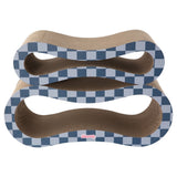 Surbhi 26" Modern Cardboard Infinity 2-in-1 Lounge Bed Cat Scratcher with Catnip