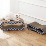 Surbhi 26" Modern Cardboard Infinity 2-in-1 Lounge Bed Cat Scratcher with Catnip