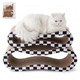 Surbhi 26" Modern Cardboard Infinity 2-in-1 Lounge Bed Cat Scratcher with Catnip