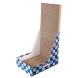 Pawzy 23.8" Modern L Shaped Vertical Cardboard Cat Scratcher Stand with Catnip