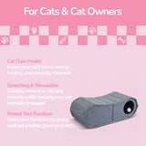 Miles 28 in. Modern Felt Cat Bed Cave Tunnel Scratcher and Lounge Bed with Hanging Ball Toy - Gray