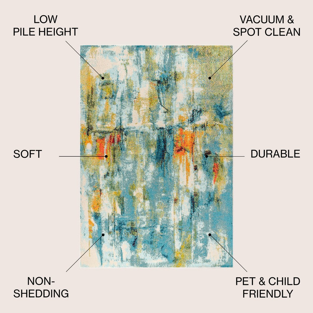 Holland Contemporary POP Modern Abstract Area Rug