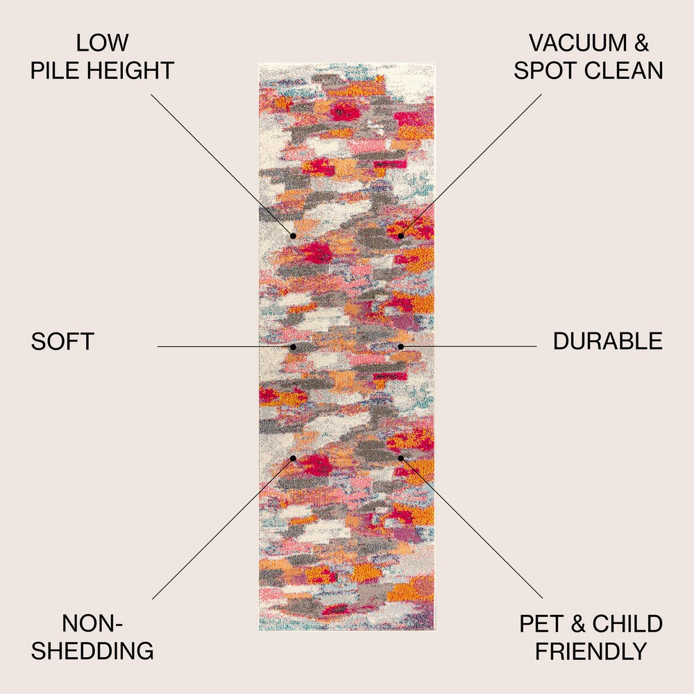 Essex Contemporary POP Modern Abstract Area Rug