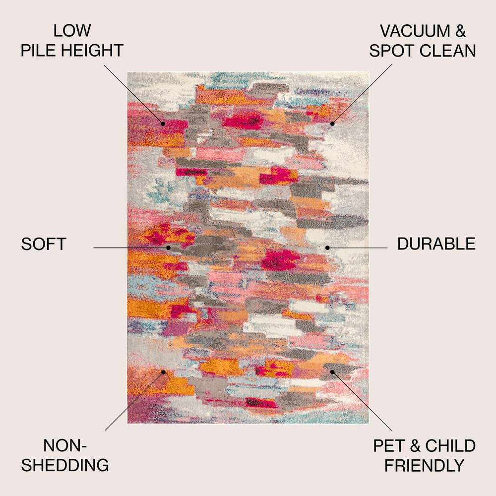 Essex Contemporary POP Modern Abstract Area Rug