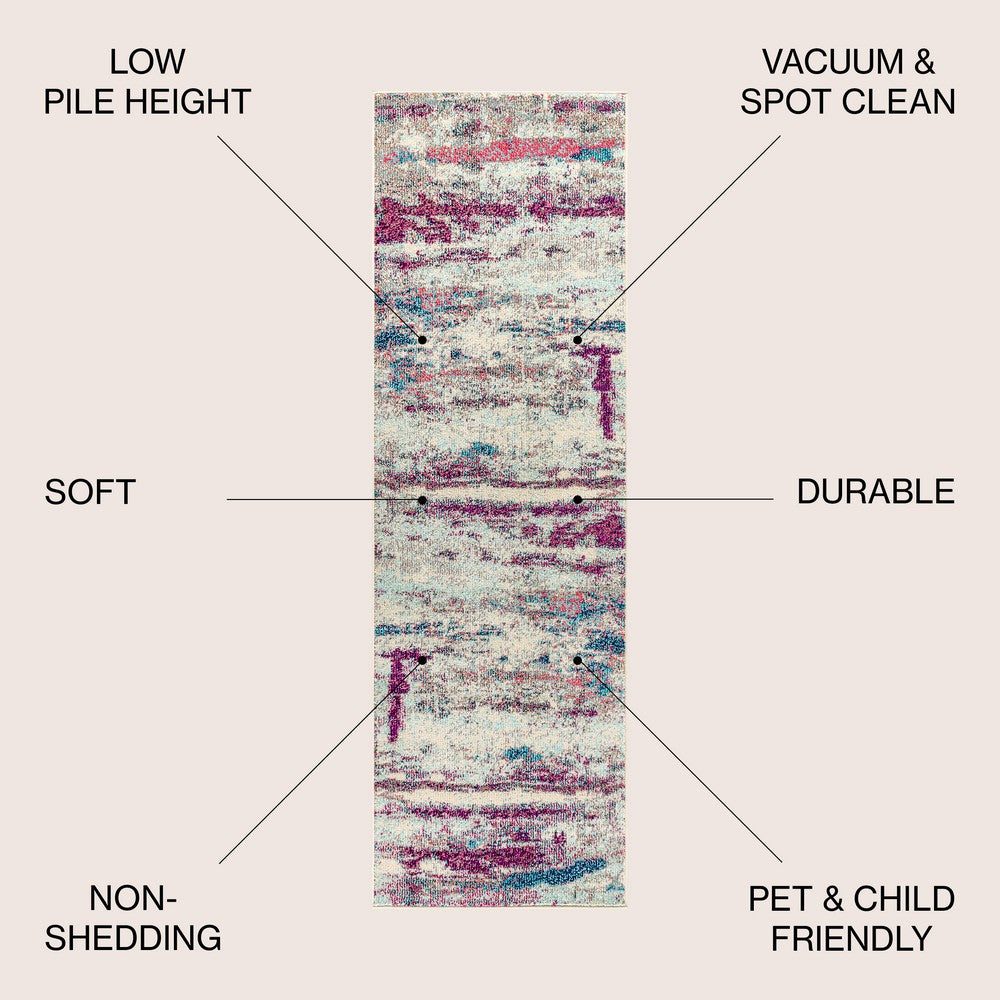 Boston Contemporary POP Modern Abstract Area Rug