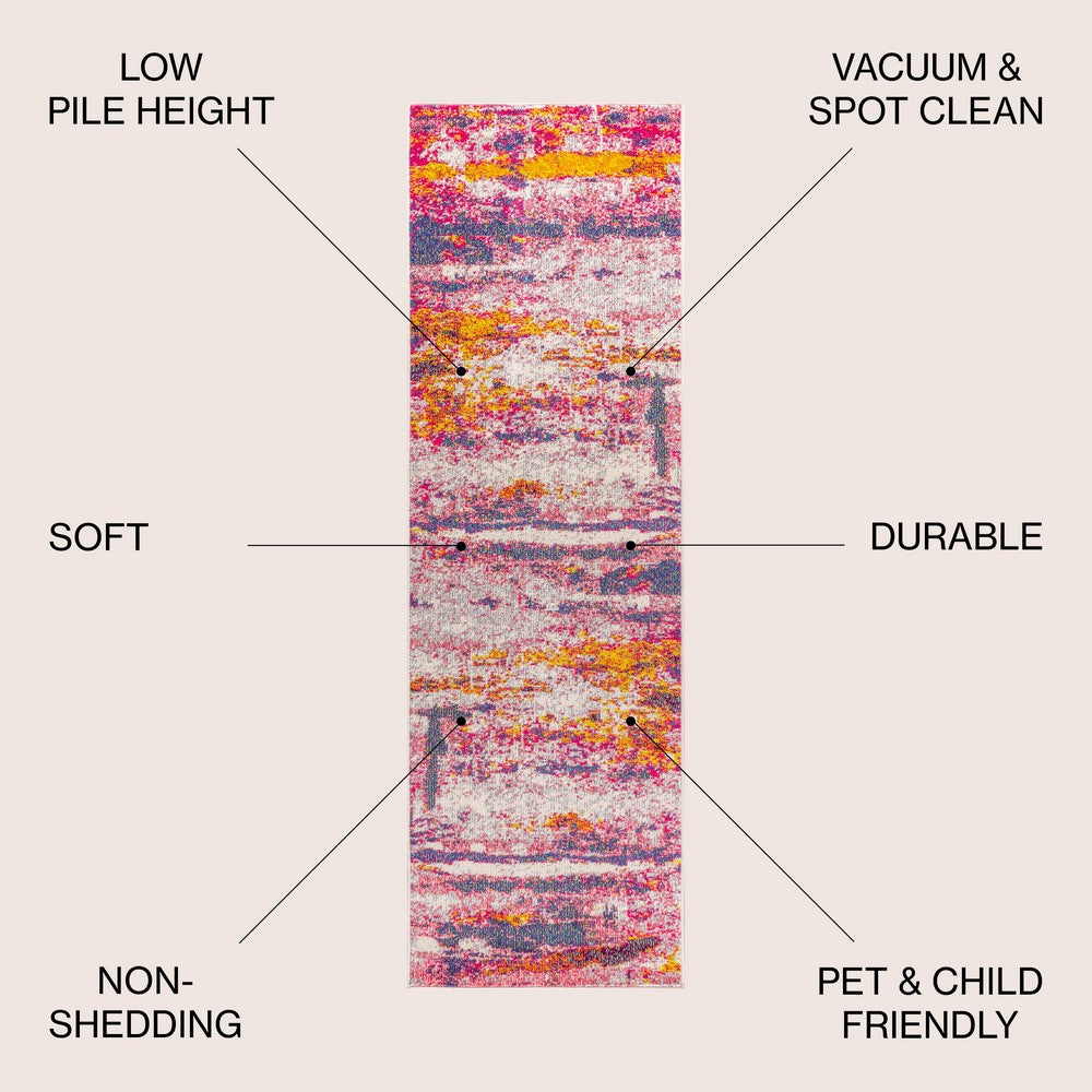 Boston Contemporary POP Modern Abstract Area Rug