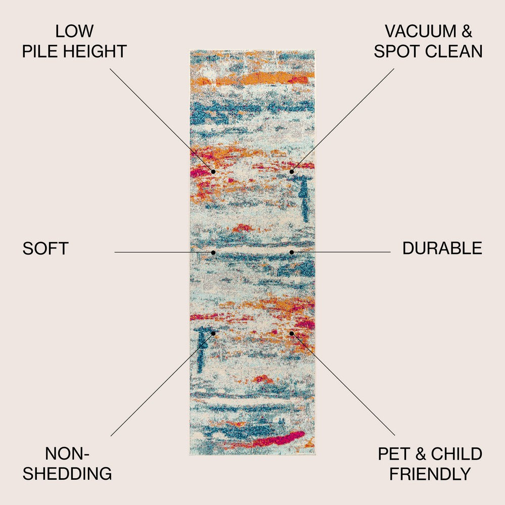 Boston Contemporary POP Modern Abstract Area Rug
