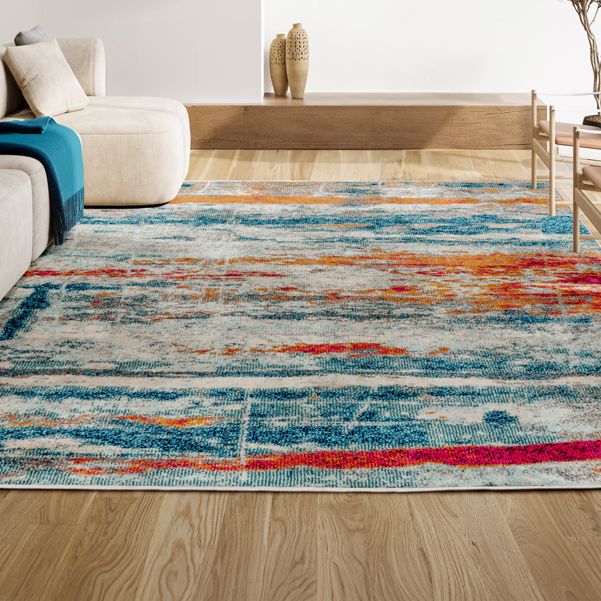 Boston Contemporary POP Modern Abstract Area Rug
