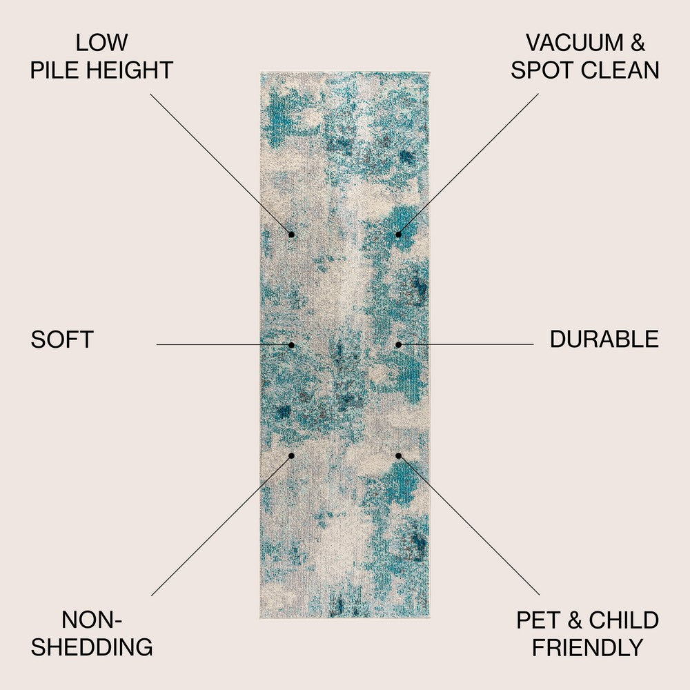 Melbourne Contemporary POP Modern Abstract Area Rug