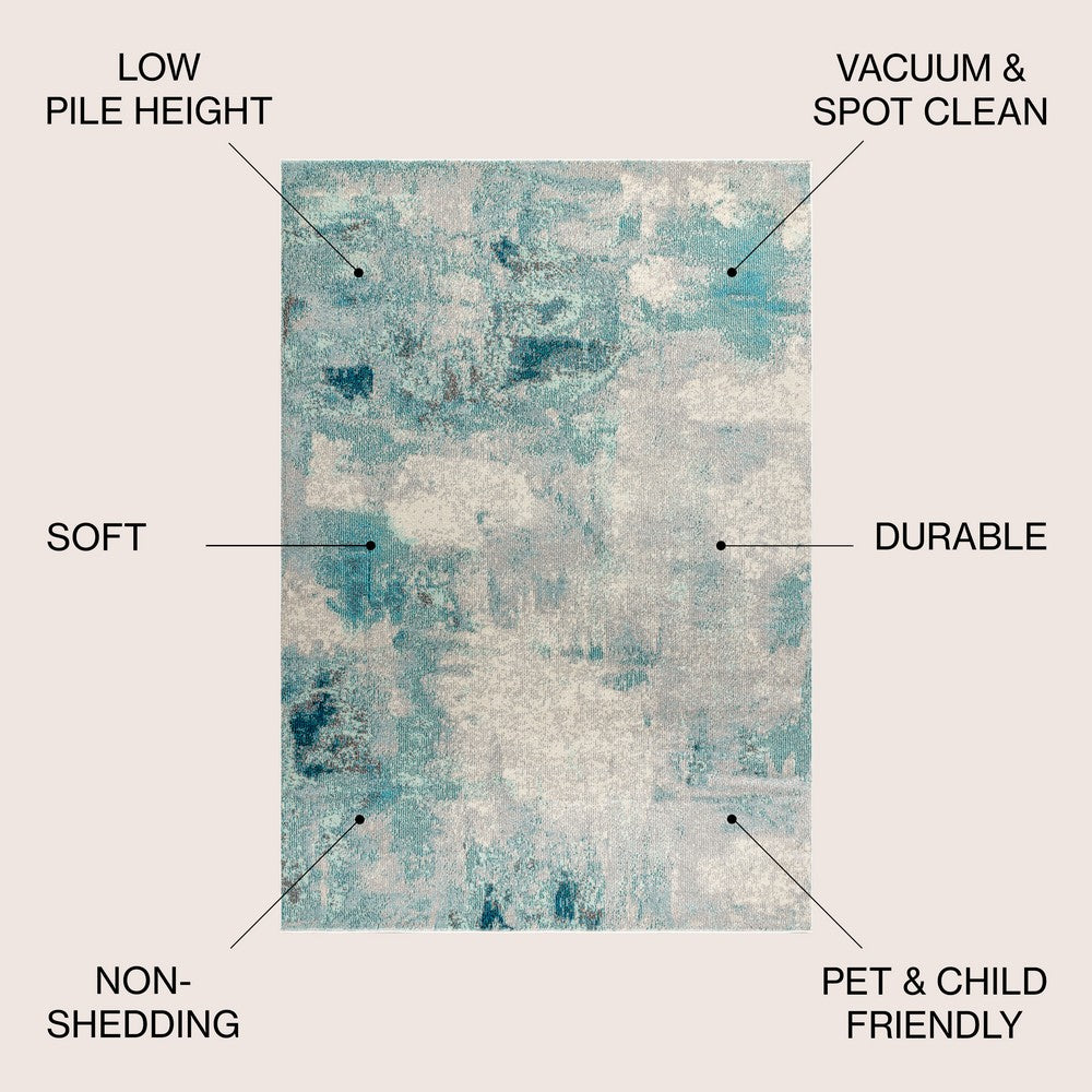 Melbourne Contemporary POP Modern Abstract Area Rug