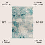 Melbourne Contemporary POP Modern Abstract Area Rug
