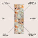 Melbourne Contemporary POP Modern Abstract Area Rug