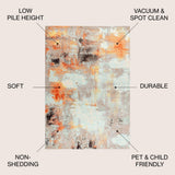 Melbourne Contemporary POP Modern Abstract Area Rug