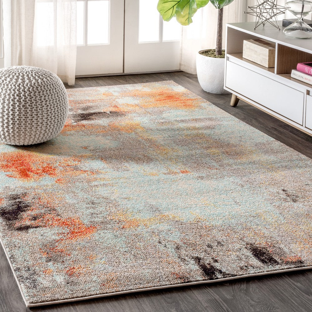 Melbourne Contemporary POP Modern Abstract Area Rug
