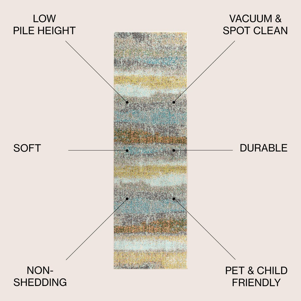 Cryatt Contemporary POP Modern Abstract Area Rug