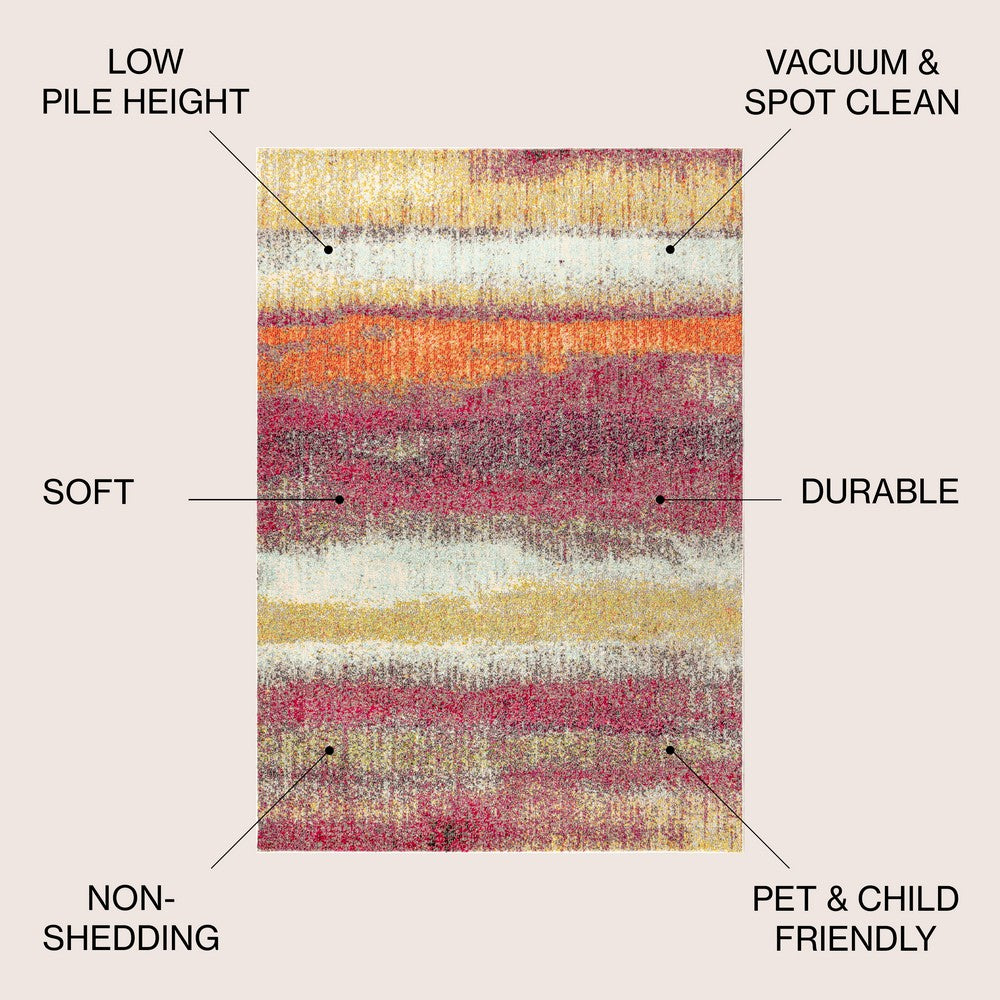 Cryatt Contemporary POP Modern Abstract Area Rug