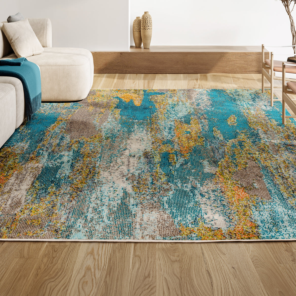 Wyatt Contemporary POP Modern Abstract Area Rug