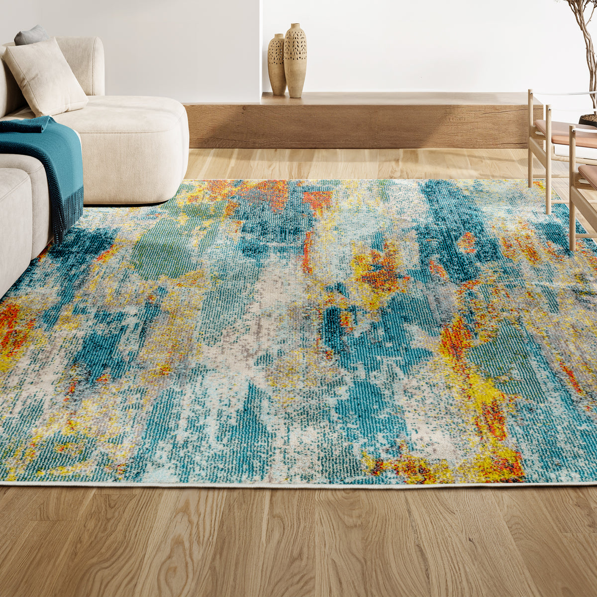 Wyatt Contemporary POP Modern Abstract Area Rug