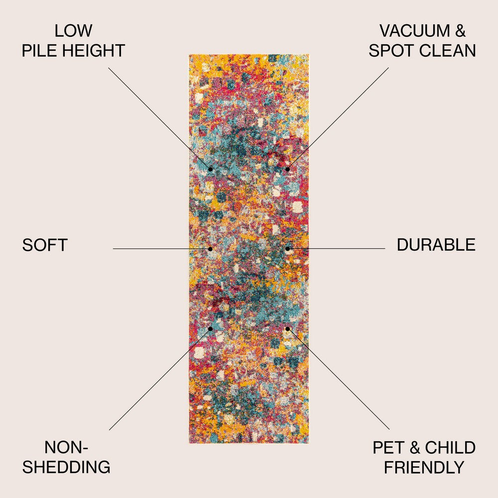 Hudson Contemporary POP Modern Abstract Area Rug