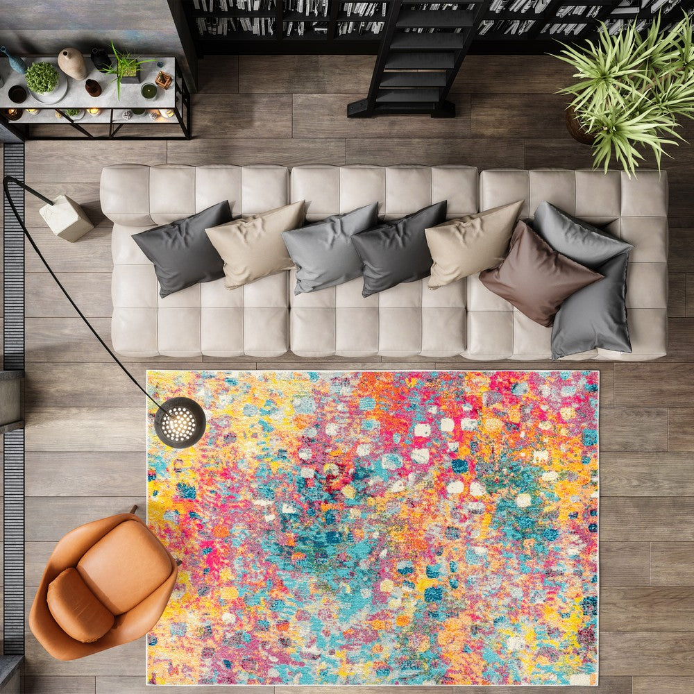 Hudson Contemporary POP Modern Abstract Area Rug