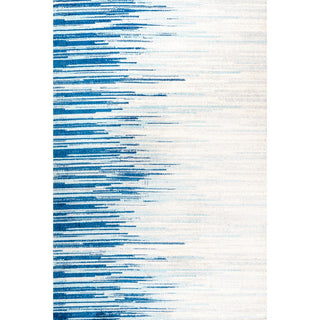 Serpens Linear Modern Half-Stripe Area Rug