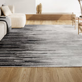 Serpens Linear Modern Half-Stripe Area Rug