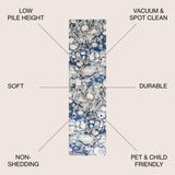 Cygnus Pebble Marbled Abstract Area Rug