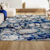 Cygnus Pebble Marbled Abstract Area Rug