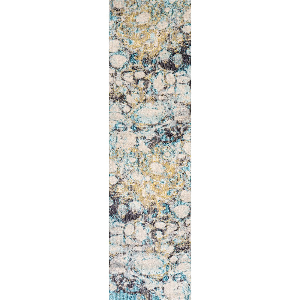 Cygnus Pebble Marbled Abstract Area Rug