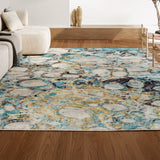 Cygnus Pebble Marbled Abstract Area Rug