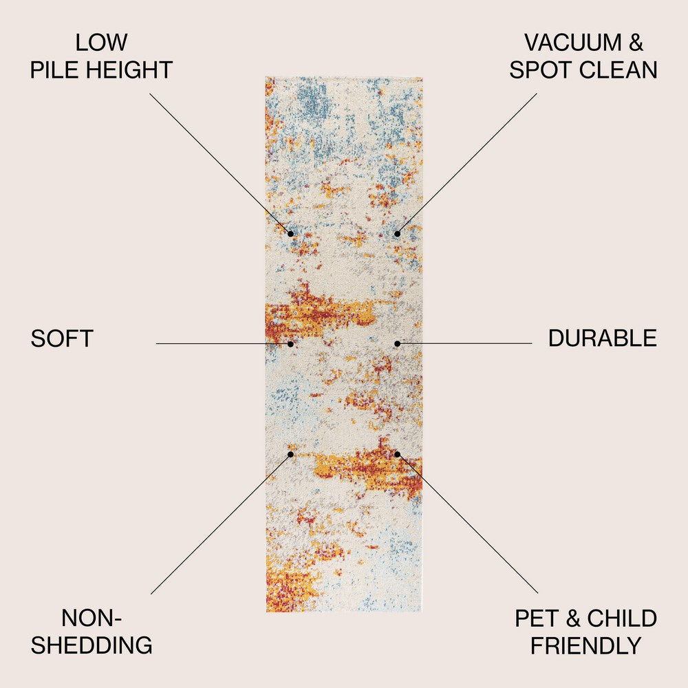Corvus Sunset Modern Abstract Area Rug