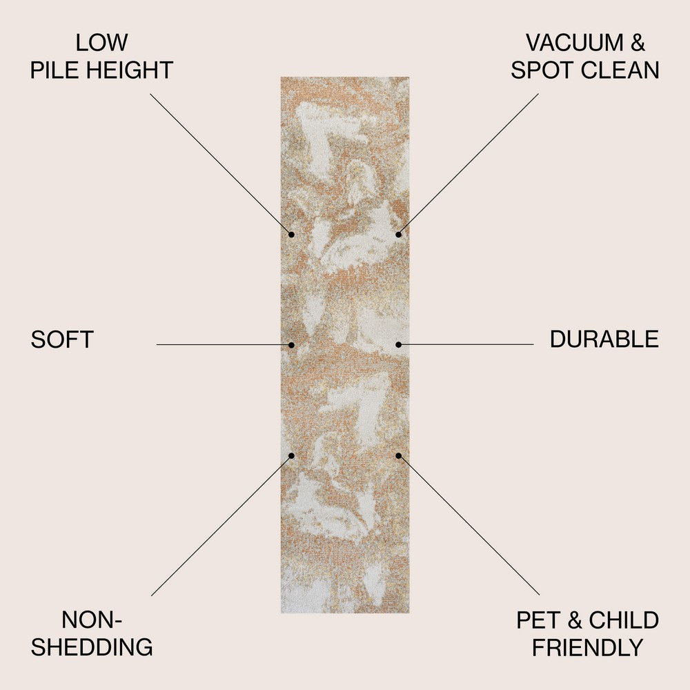 Jerald abstract Two-tone Modern Area Rug