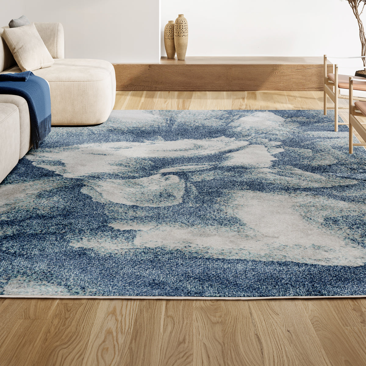 Jerald abstract Two-tone Modern Area Rug