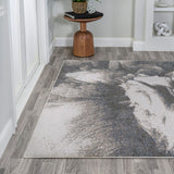 Jerald abstract Two-tone Modern Area Rug