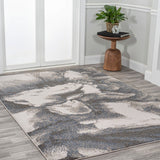 Jerald abstract Two-tone Modern Area Rug