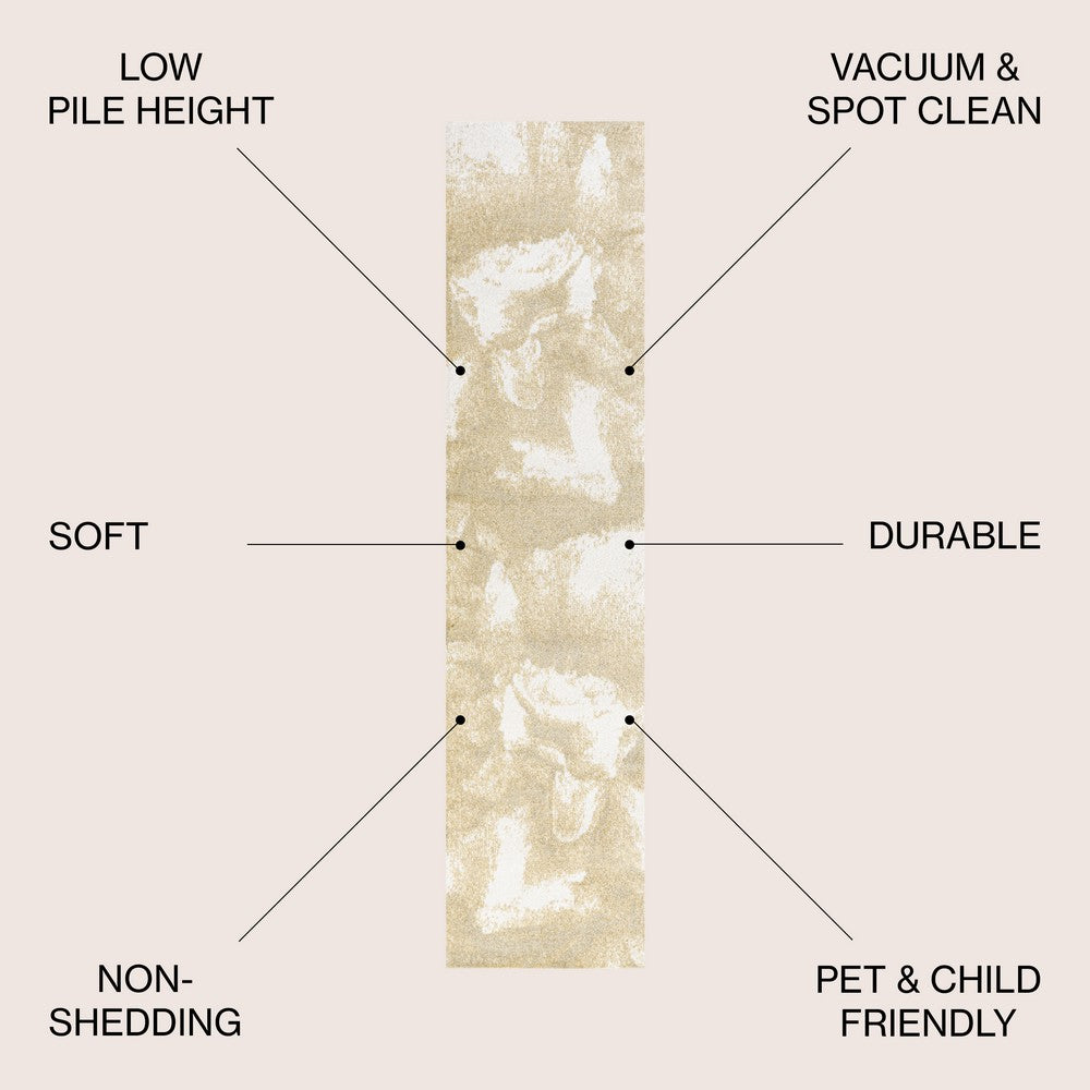 Jerald abstract Two-tone Modern Area Rug